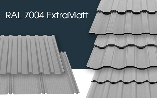 НОВИНКА! Новый цвет Светло-серый RAL 7004 в покрытии МАТ и ExtraMatt