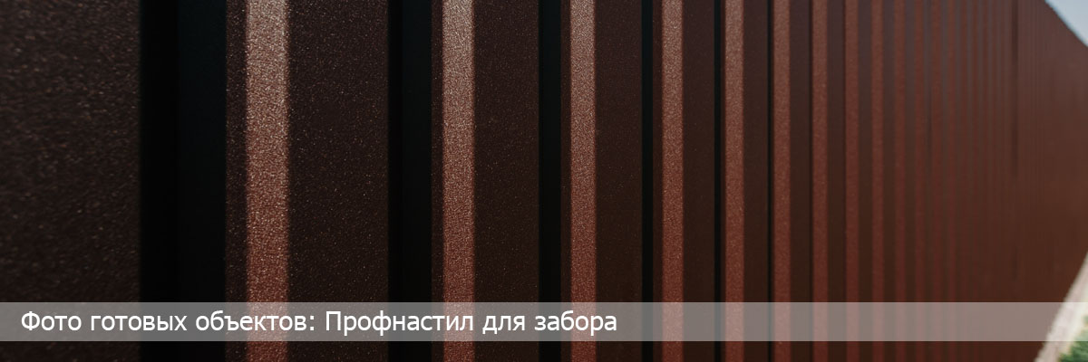 Фото заборов из профнастила производителя